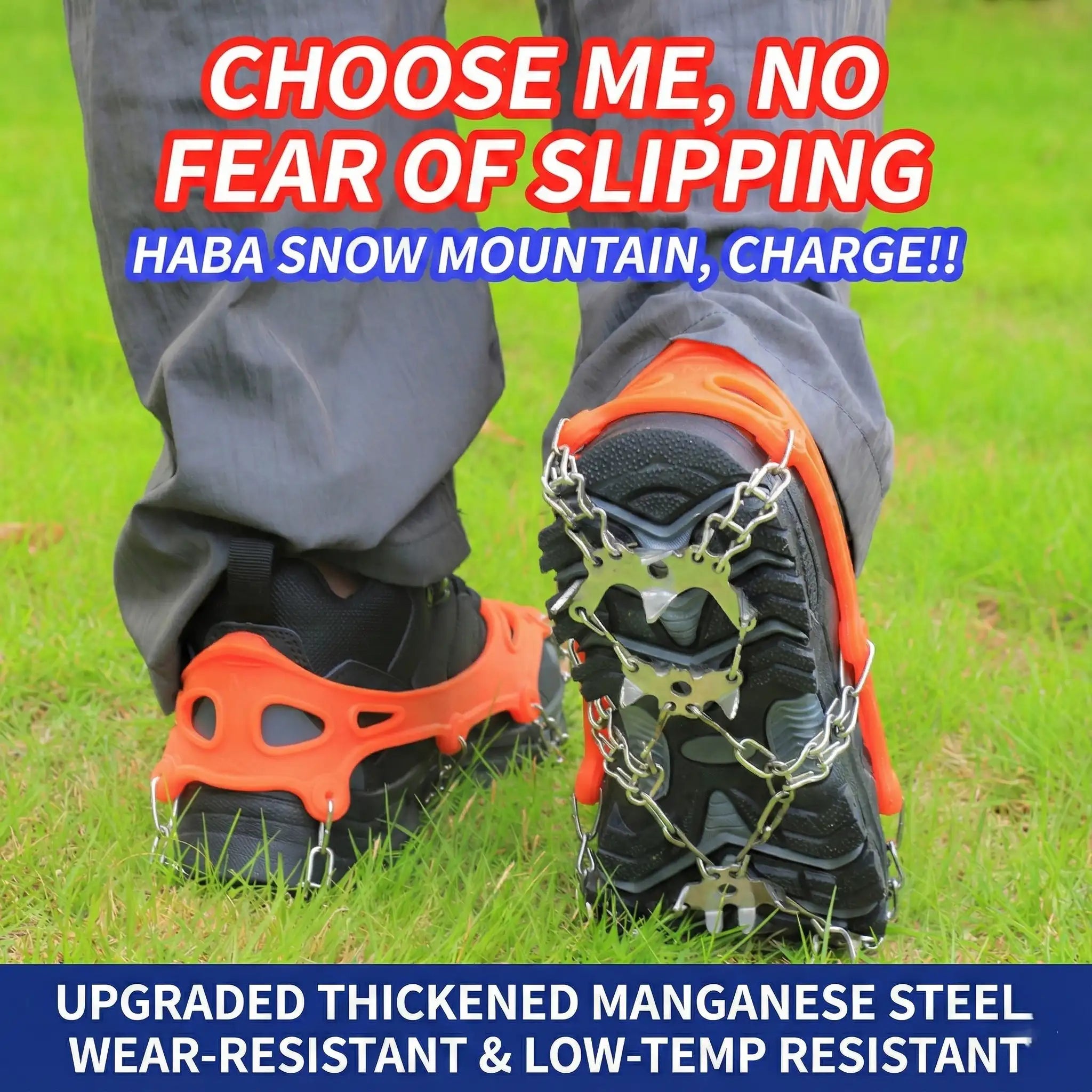 Ice Grip Shoe Covers – 24 Spikes