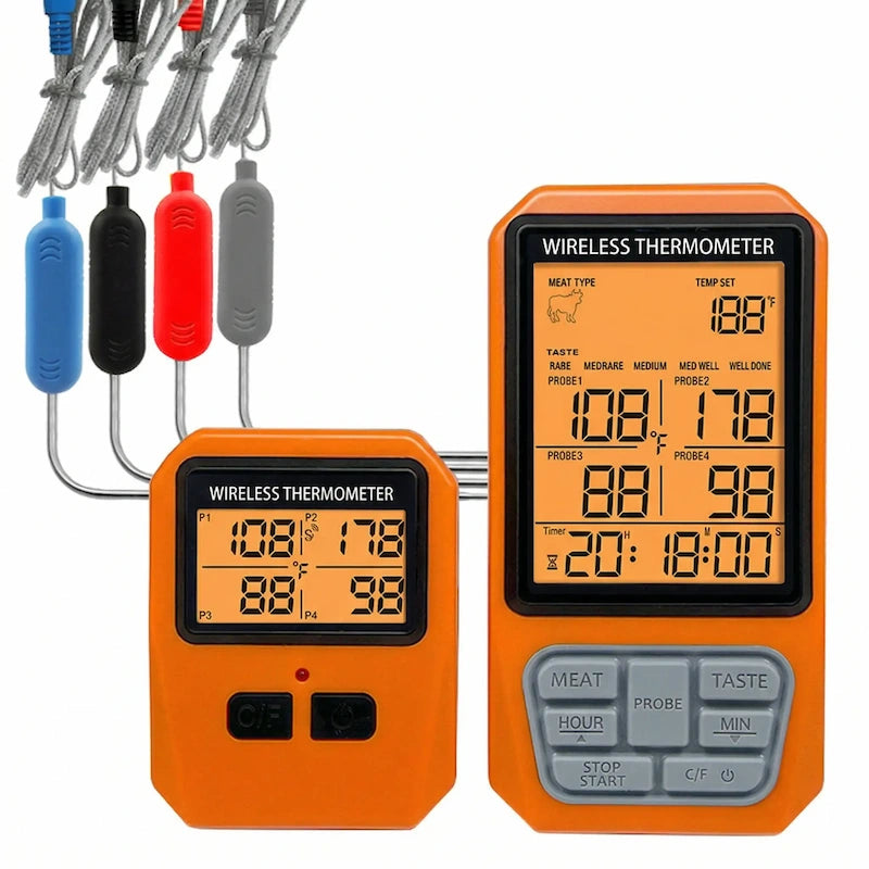 Outalu™ 4-Probe Wireless BBQ Master